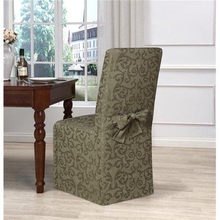MADISON INDUSTRIES Madison Industries AMER-DRC-GN Americana Dining Chair Cover; Green AMER-DRC-GN